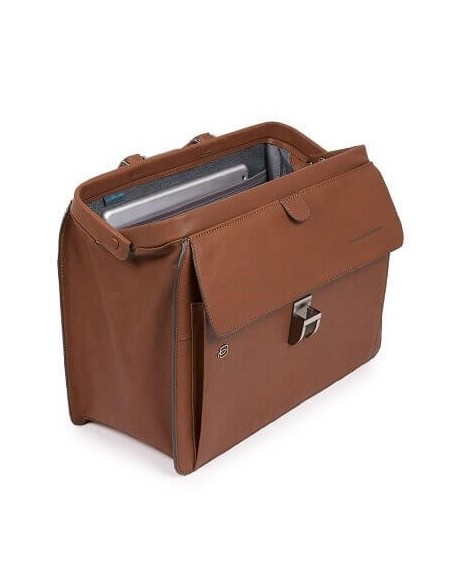 Piquadro Black Square leather medical file - CA2007B3 / CU