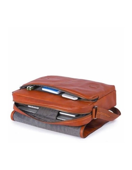 Messenger pc holder Piquadro Black Square orange CA4639B3 / AR