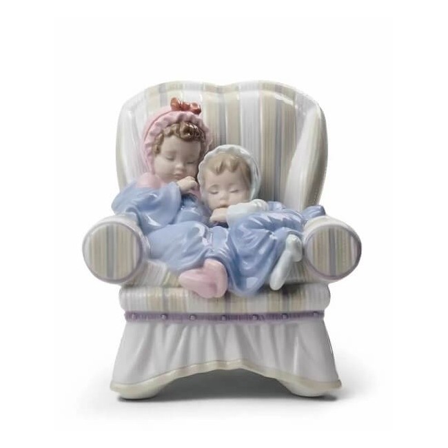 Scultura Lladrò Bimbi 'I miei due piccoli tesori' - 01008717