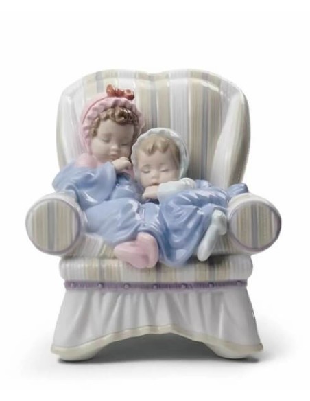 Lladrò Bimbi Skulptur „Meine zwei kleinen Schätze“ - 01008717