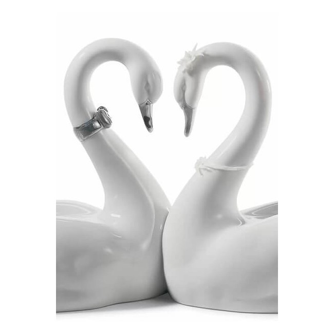 Scultura Lladrò Cigni Amore senza fine - 01007049