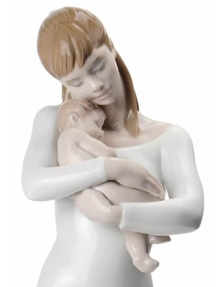 Skulptur Lladrò Mutter Gute Nacht mein Engel - 01008714