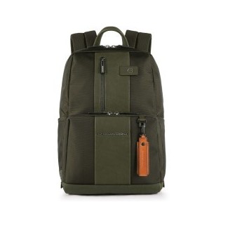 Piquadro fabric backpack Brief green PC holder - CA3214BR / VE