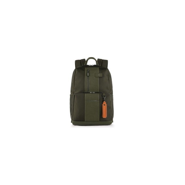 Piquadro fabric backpack Brief green PC holder - CA3214BR / VE