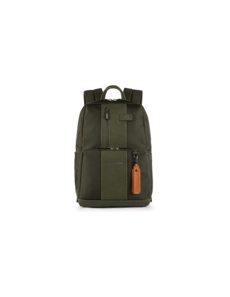 Piquadro fabric backpack Brief green PC holder - CA3214BR / VE
