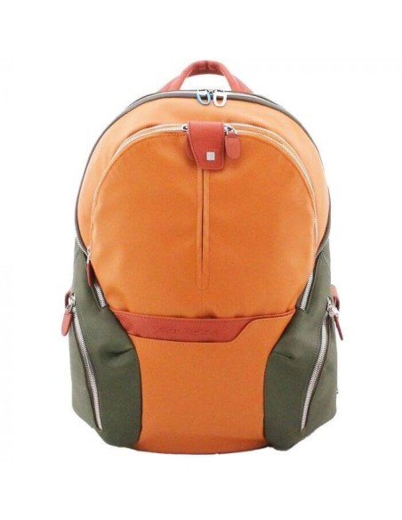 Piquadro Coleos Rucksack für Ipad aus orangefarbenem Stoff - CA2943OS / AR