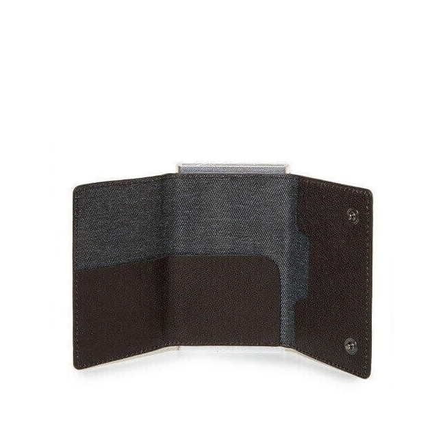 Kompakte Geldbörse Piquadro Black Square dunkelbraun PP4891B3R / TM