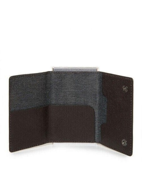Compact wallet Piquadro Black Square dark brown PP4891B3R / TM