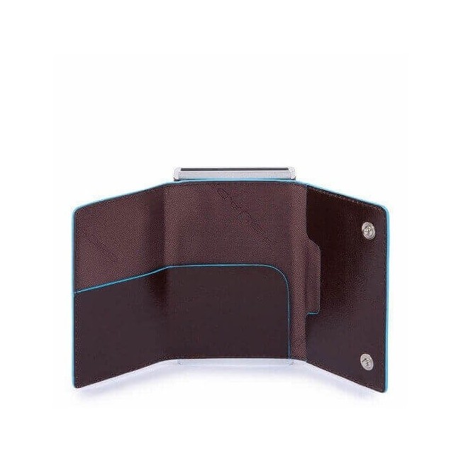 Compact wallet Piquadro Blue Square mahogany - PP4891B2R / MO