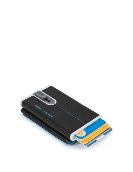 Compact wallet Piquadro Blue Square nero - PP4891B2R/N