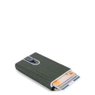 Kompakte Geldbörse Piquadro Blue Square Special grün - PP5359B2SR / VE