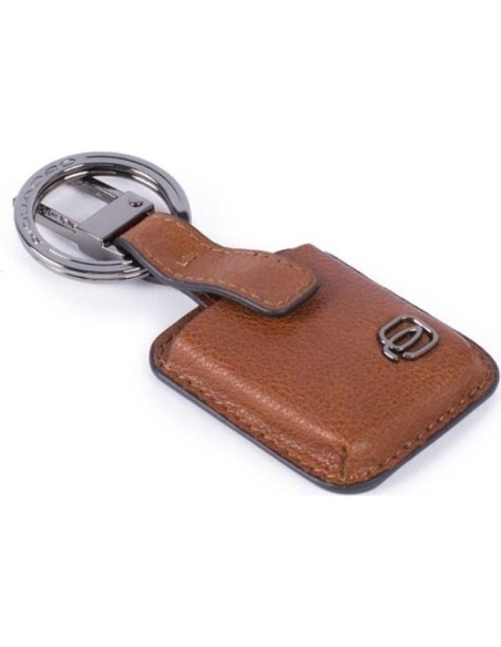 Portachiavi Piquadro Black Square pelle cuoio - AC3954B3/CU
