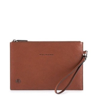 Piquadro Stationery leather thin clutch bag - AC5099B3 / CU