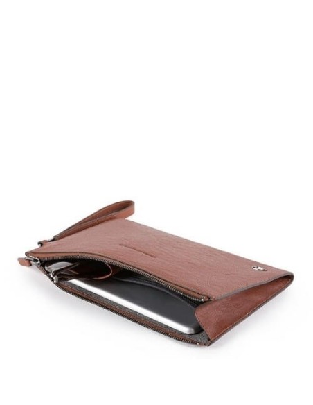 Piquadro Stationery leather thin clutch bag - AC5099B3 / CU