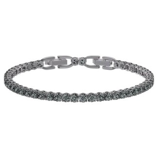 Swarovski Deluxe Tennis Bracelet Gray L - 5504678