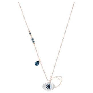 Duo Evil Eye Halskette mit Swarovski-Anhänger - 5172560