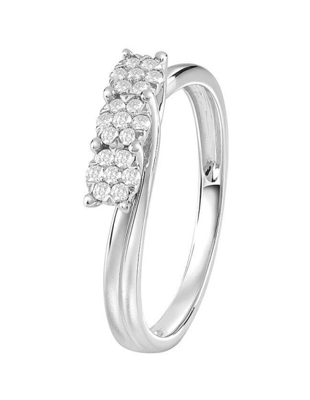 Anello Trilogy Bliss Caresse con diamanti - 20091730