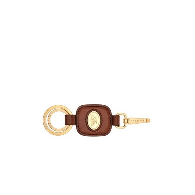 The Bridge Duccio leather keychain with logo 09330201