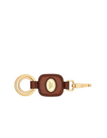 The Bridge Duccio leather keychain with logo 09330201
