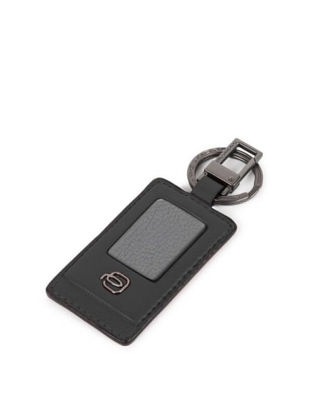 Piquadro Akron Schlüsselanhänger aus schwarzem Leder - PC5119AO / N