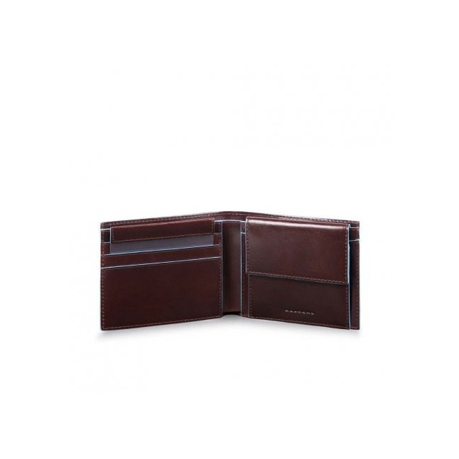 Piquadro Blue Square mahogany wallet - PU4188B2R / MO