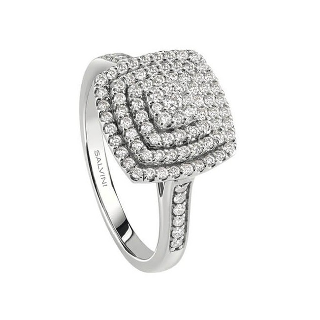 Salvini Bagliori ring with pavè diamonds 20088396