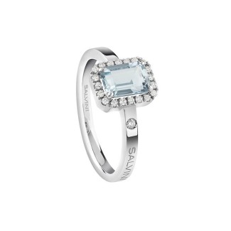 Salvini Sorrento Ring mit Aquamarin und Diamanten 20086526