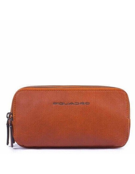 Astuccio a tre comparti Piquadro Stationery arancio