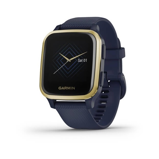 Garmin Venu SQ Music Smartwatch - Blu e Gold