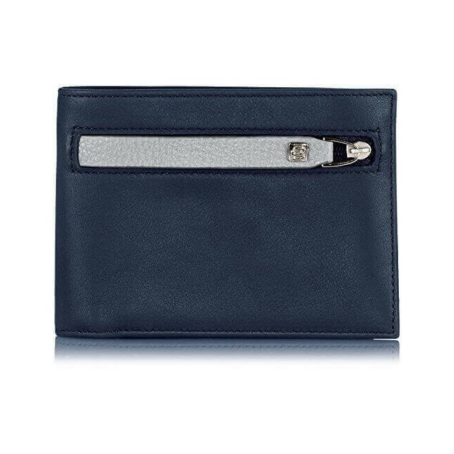 Men’s leather wallet Piquadro Blue - PU257SO3/BLU
