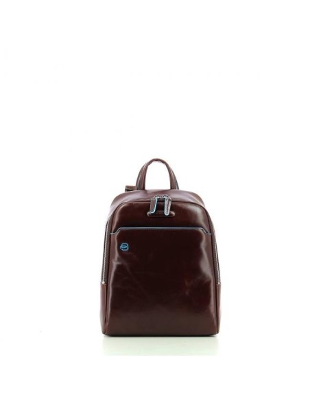 Small backpack for iPad Piquadro Blue Square mahogany CA4233B2 / MO