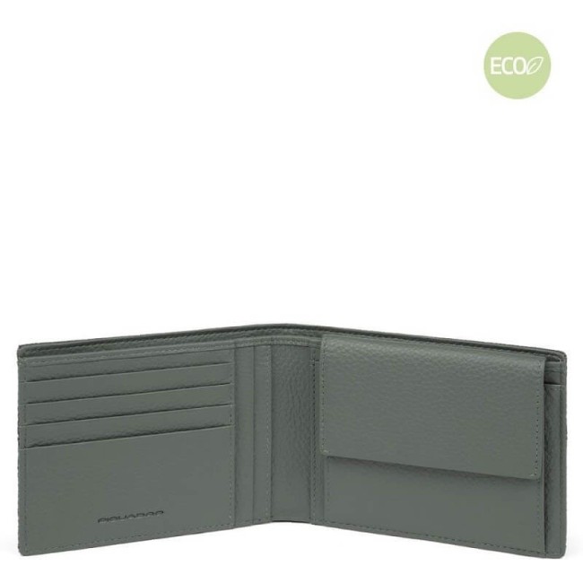 Piquadro Trakai men's green wallet - PU257W109R / VE
