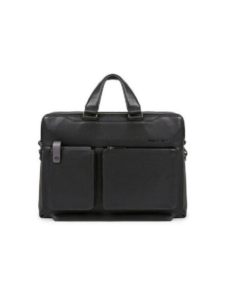 Piquadro black laptop briefcase with two handles - CA5518W108 / N