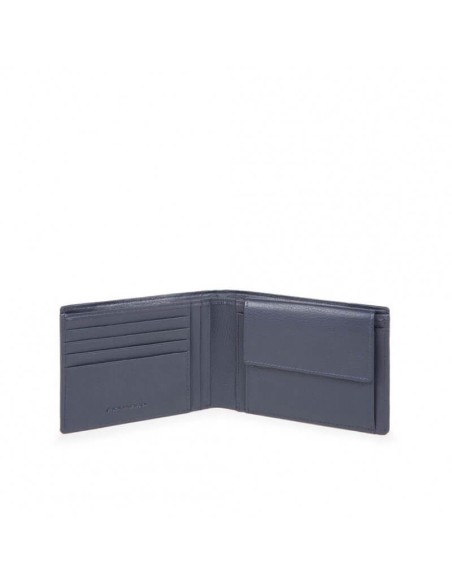 Piquadro Pulse16 blue men's wallet - PU257P16 / CHEVBLU