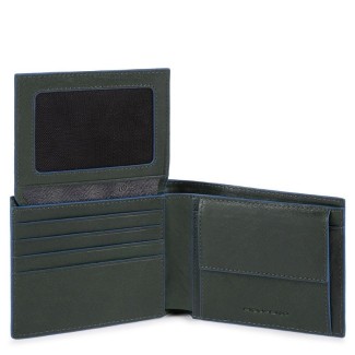 Piquadro B2S green men's wallet - PU4518B2SR / VE 2