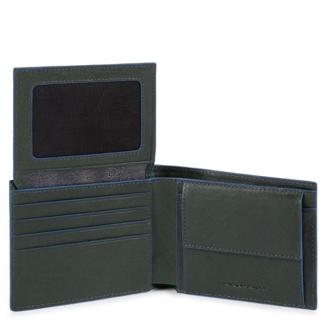 Piquadro B2S green men's wallet - PU4518B2SR / VE