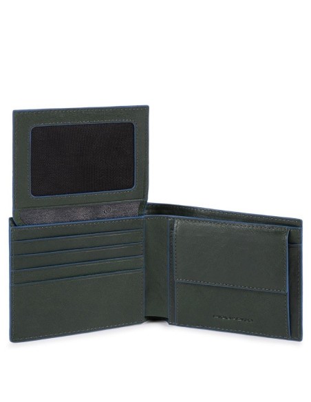 Piquadro B2S green men's wallet - PU4518B2SR / VE