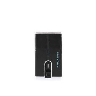 Compact wallet Piquadro Blue Square nero PP4825B2R/N