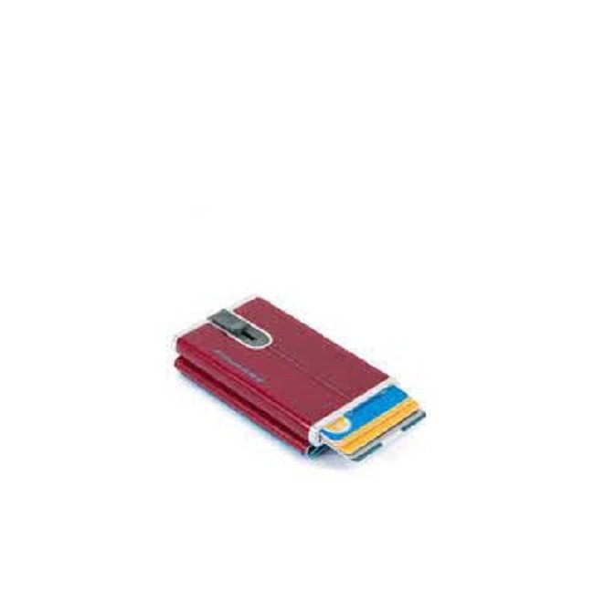 Compact wallet Piquadro Blue Square red - PP4891B2R / R
