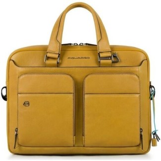 Piquadro Black Square gelbe dünne PC-Tasche CA2849B3 / G