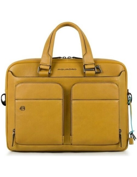 Piquadro Black Square gelbe dünne PC-Tasche CA2849B3 / G