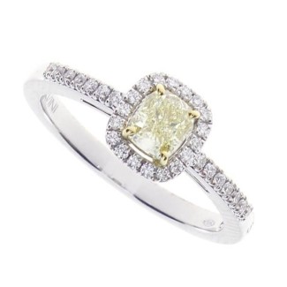 Salvini ring with yellow diamond Fancy Light Yellow 20091775