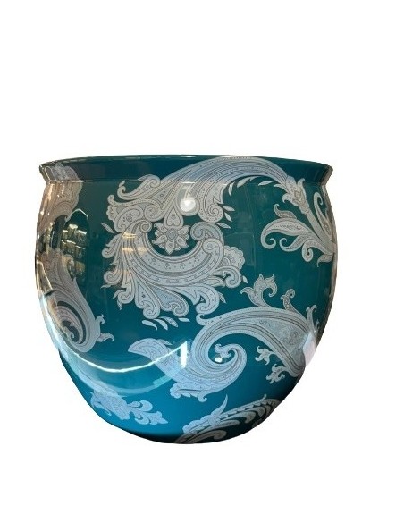 Etro Maia green round cachepot 31882-8874-500