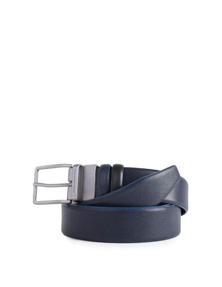 Piquadro Cintura uomo reversibile blu e nero - CU4878B2S/NBLU