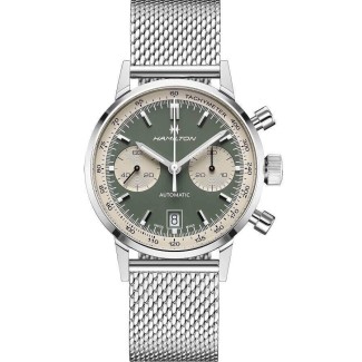 Orologio Hamilton Intra-Matic Chrono Auto Verde - H38416160