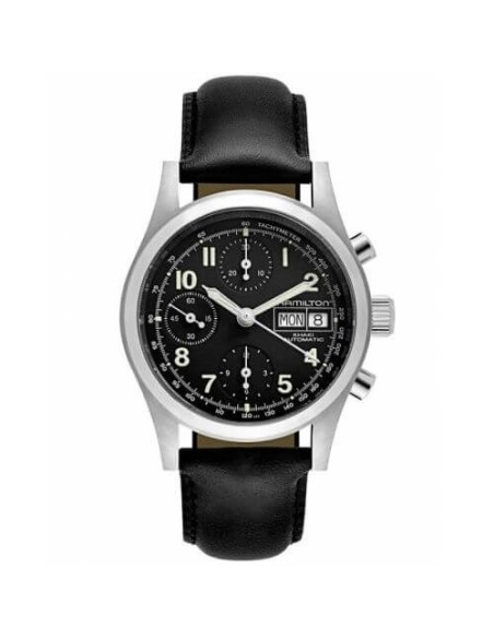Orologio Hamilton Khaki Field Chrono Auto nero - H71416733
