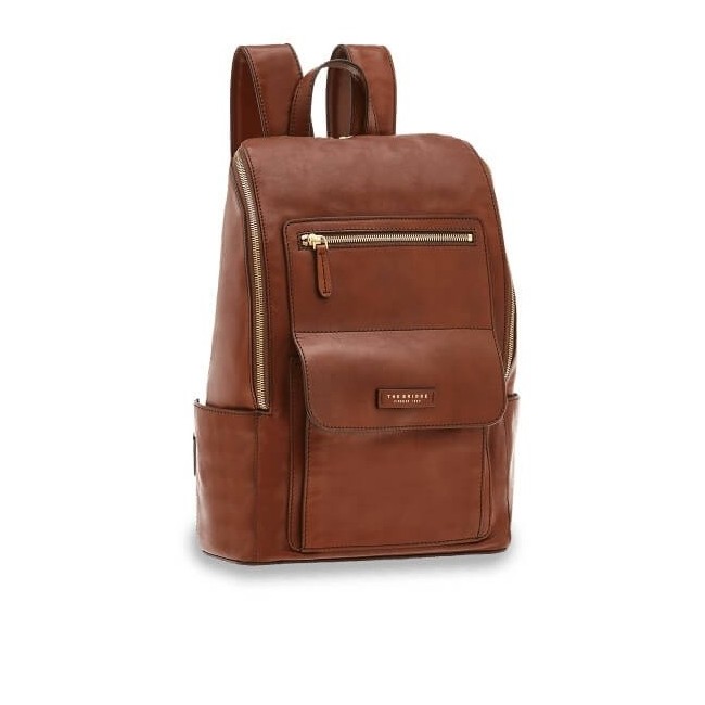 The Bridge Alberto backpack in tan leather - 06310201