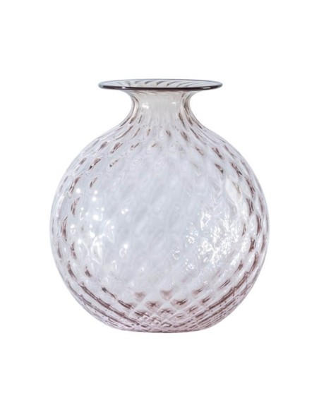 Vase Venini Monofiore Balloton medium Pink Red Thread 100.18