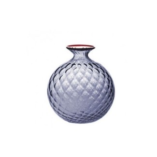 Vaso Venini Monofiore Balloton grande Uva Filo Rosso 100.29