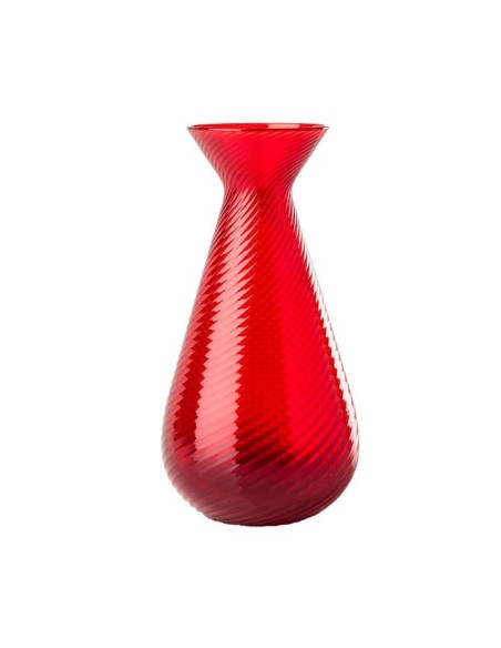 Venini Gemme Rigadindaco Rote Vase - 100.35